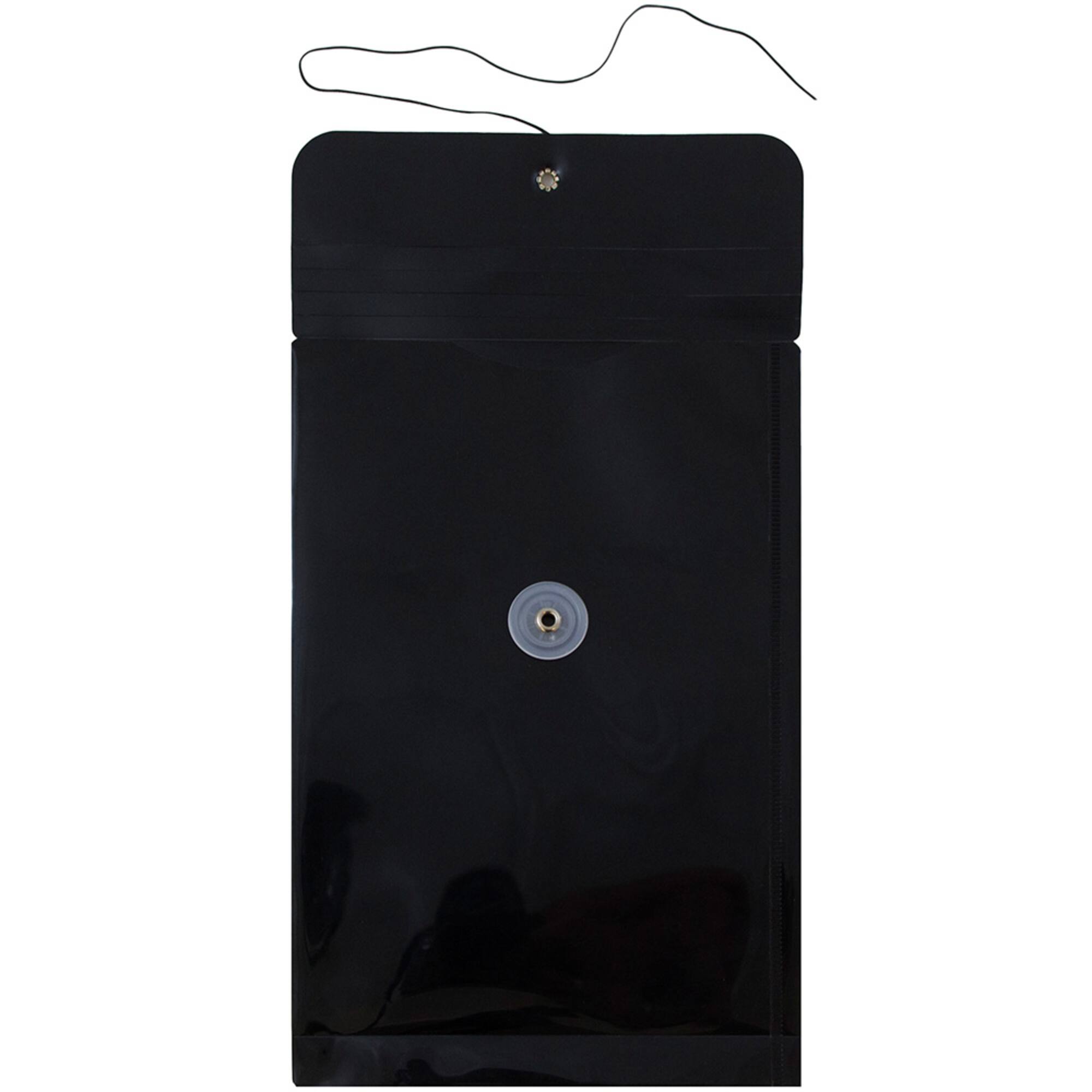 JAM Paper 6.25" x 9.25" Button & String Tie Closure Plastic Envelopes
